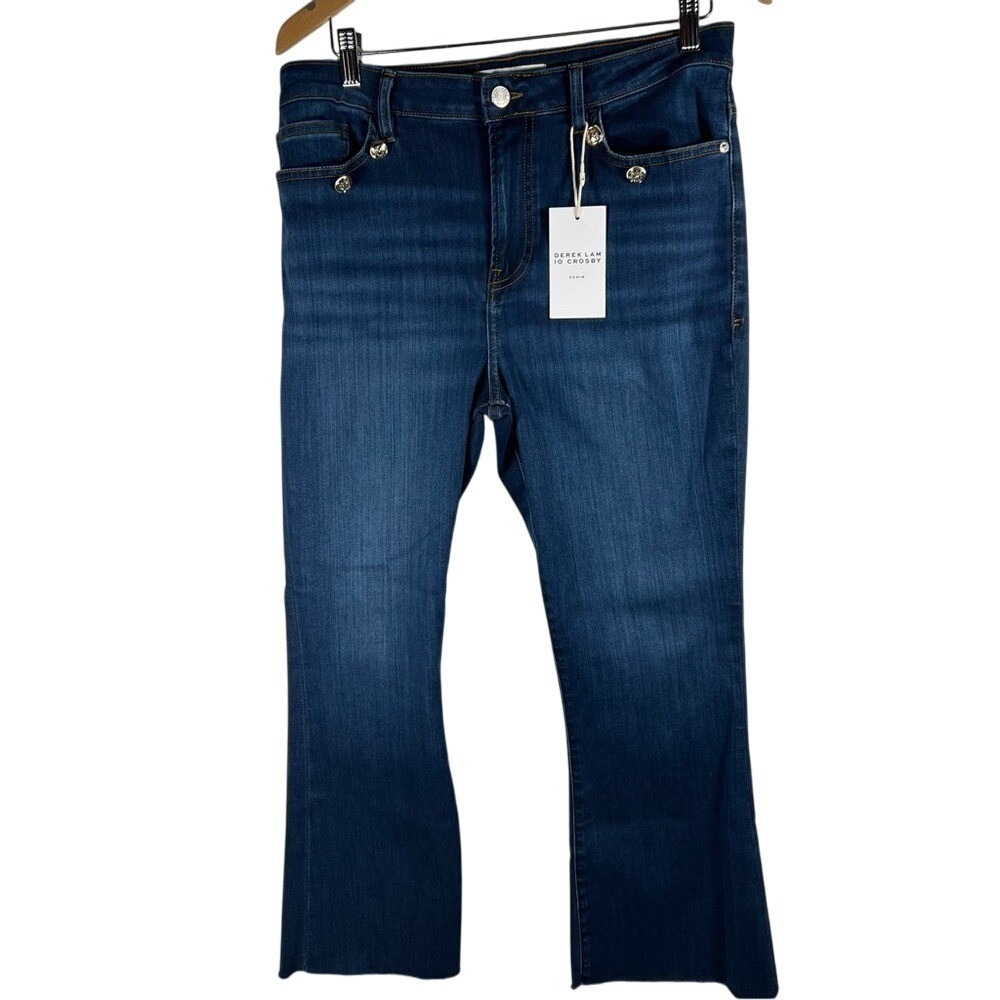 DEREK LAM IO CROSBY Women's  DENIM‎ Jeans Dark Size 6